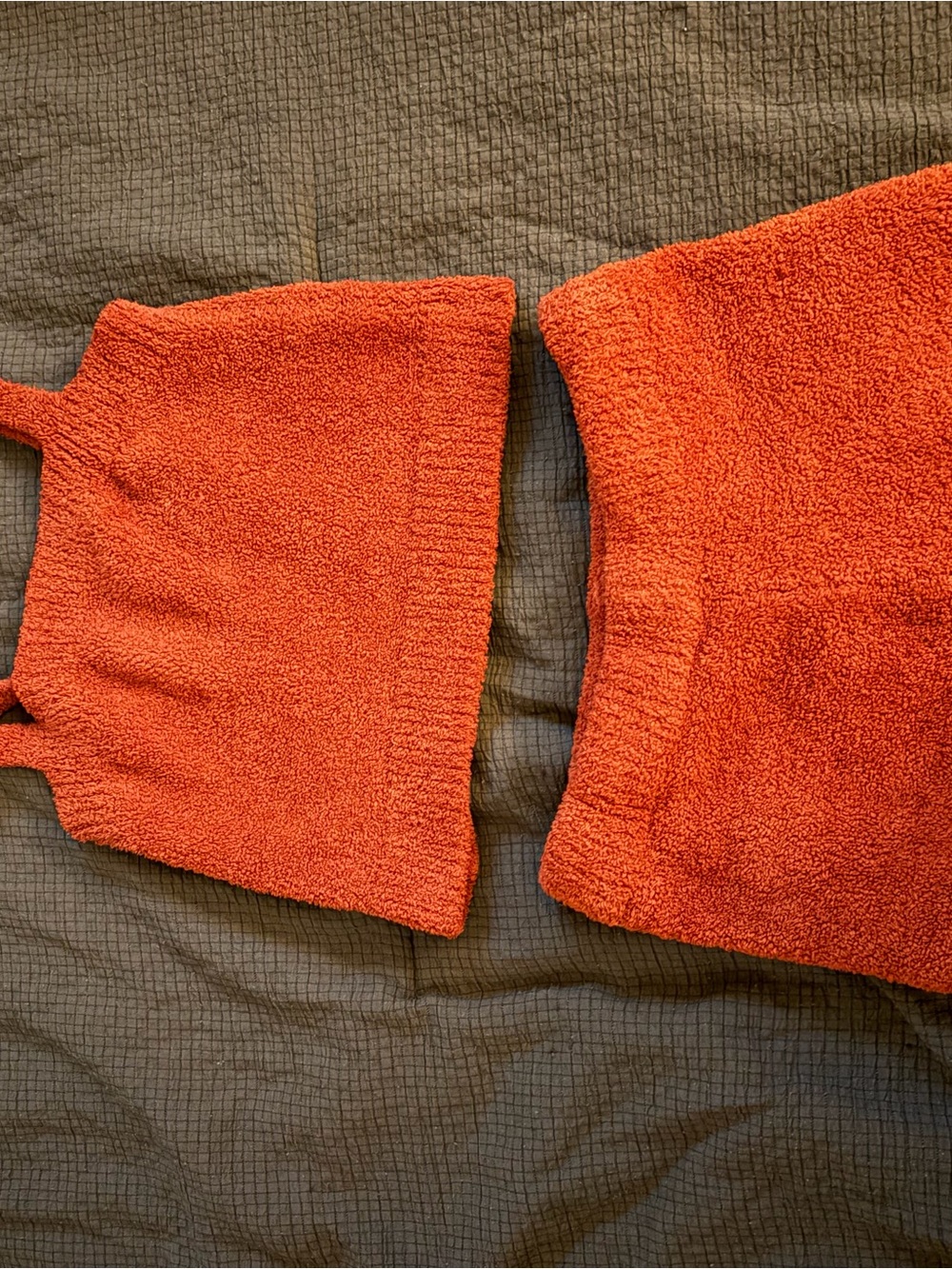 Forever 21 Orange Knit Tank Sweater Set